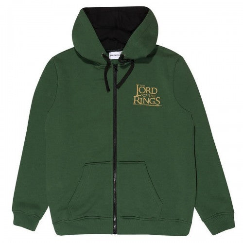 Front - Lord Of The Rings Unisex Adult Full Zip Hoodie