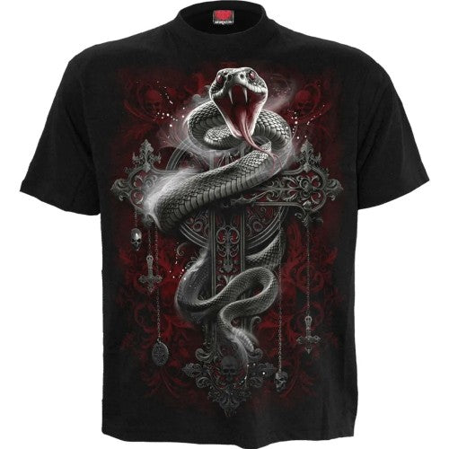 Front - Spiral Direct Unisex Adult Gothic Serpent Short-Sleeved T-Shirt