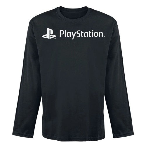 Front - Playstation Unisex Adult Logo Long-Sleeved Sweatshirt