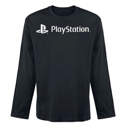 Front - Playstation Unisex Adult Logo Long-Sleeved Sweatshirt