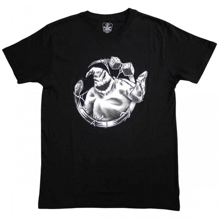 Front - The Nightmare Before Christmas Unisex Adult Roll Ooogie Boogie T-Shirt
