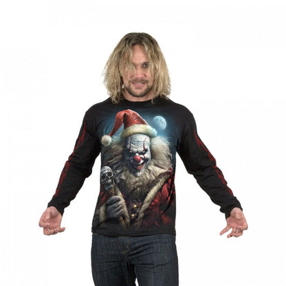 Front - Spiral Direct Unisex Adult Santa Glow In The Dark T-Shirt
