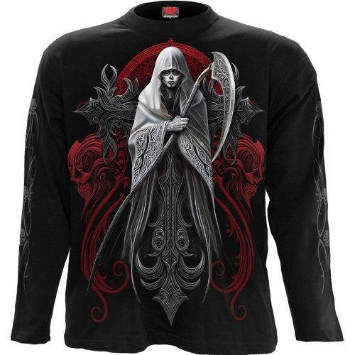 Front - Spiral Direct Unisex Adult Reaperess Long-Sleeved T-Shirt
