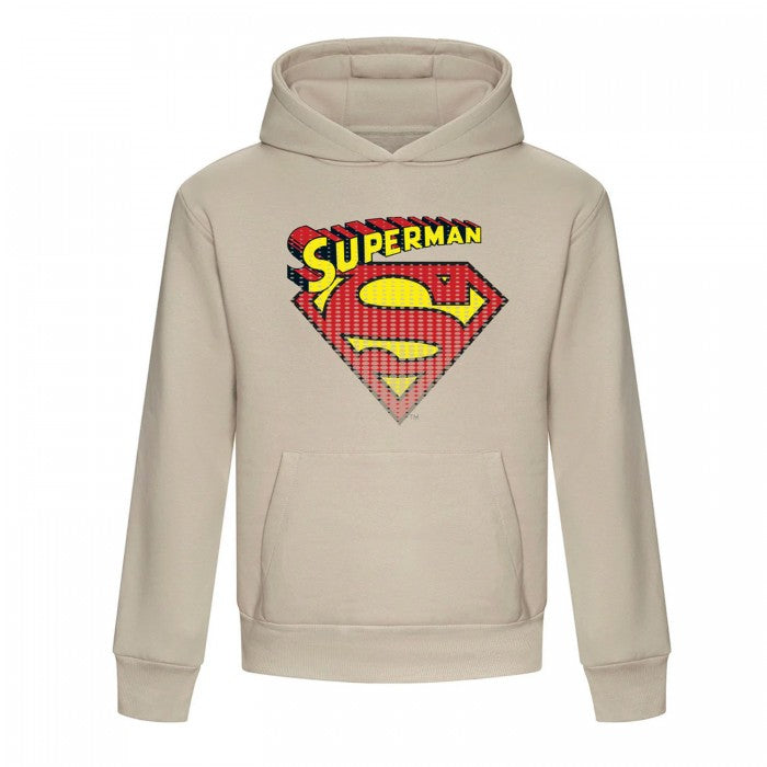 Front - Superman Unisex Adult Classic Logo Hoodie