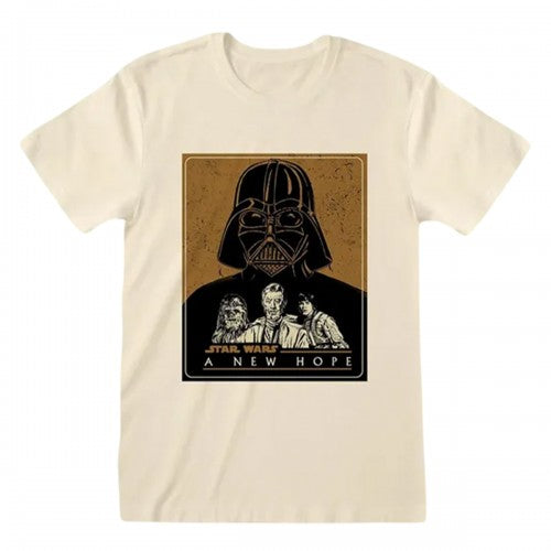 Front - Star Wars: A New Hope Unisex Adult Vector Character T-Shirt