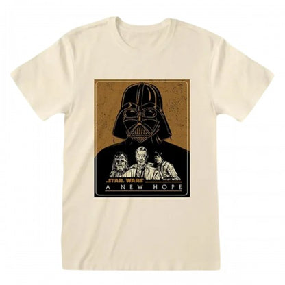 Front - Star Wars: A New Hope Unisex Adult Vector Character T-Shirt