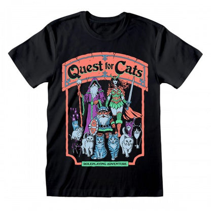 Front - Steven Rhodes Unisex Adult Quest For Cats T-Shirt