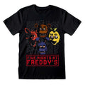Front - Five Nights At Freddys Unisex Adult 4 Heads T-Shirt