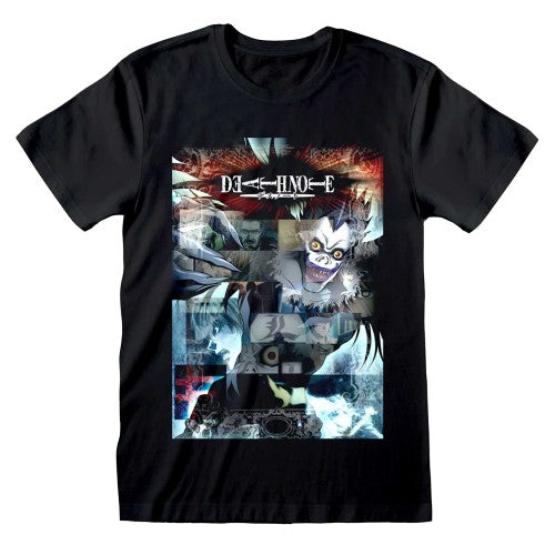 Front - Death Note Unisex Adult Glitch T-Shirt