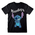 Front - Lilo & Stitch Unisex Adult Mondays T-Shirt
