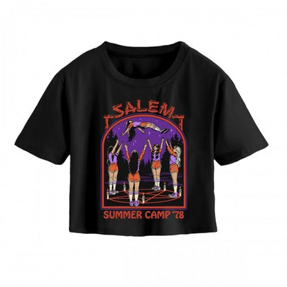 Front - Steven Rhodes Unisex Adult Salem Summer Camp Crop T-Shirt