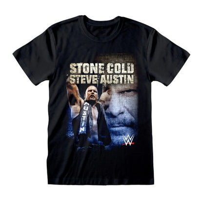 Front - WWE Unisex Adult Stone Cold Steve Austin Photograph T-Shirt