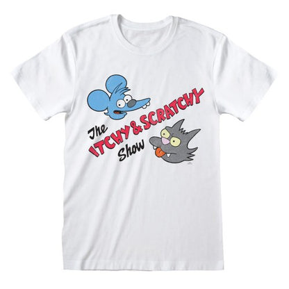 Front - Simpsons Unisex Adult Itchy & Scratchy T-Shirt
