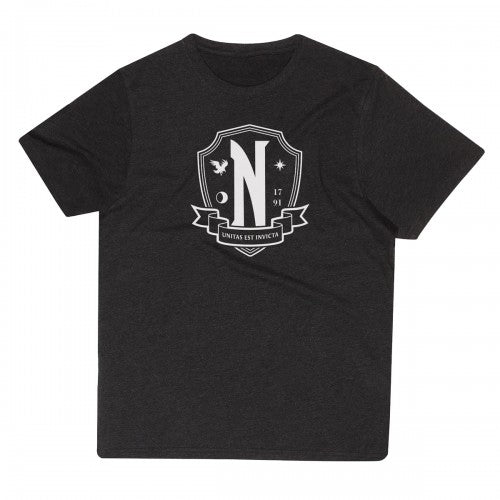 Front - Wednesday Womens/Ladies Nevermore Logo T-Shirt