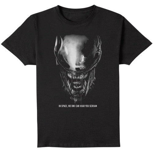 Front - Alien Unisex Adult Close Up T-Shirt