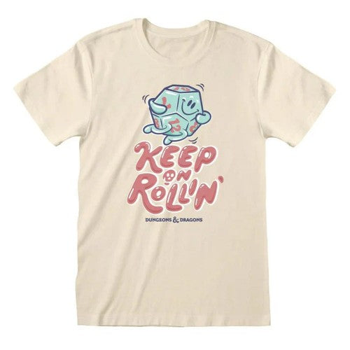 Front - Dungeons & Dragons Unisex Adult Keep On Rolling T-Shirt