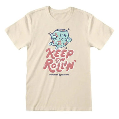 Front - Dungeons & Dragons Unisex Adult Keep On Rolling T-Shirt