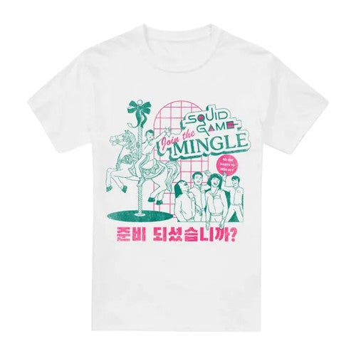 Front - Squid Game Unisex Adult Merry Go Round T-Shirt