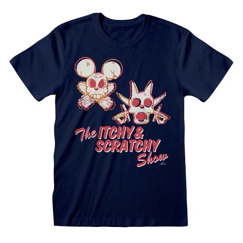 Front - The Simpsons Unisex Adult Brokenskulls T-Shirt