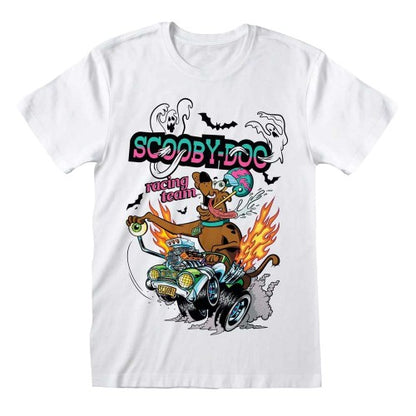 Front - Scooby Doo Unisex Adult Racing T-Shirt