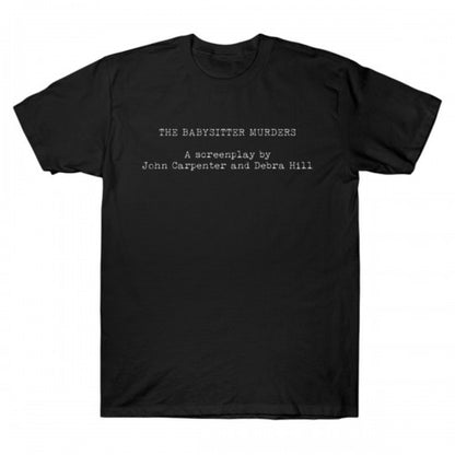 Front - Halloween Unisex Adult Babysitter Murders T-Shirt