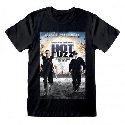 Front - Hot Fuzz Unisex Adult Poster T-Shirt