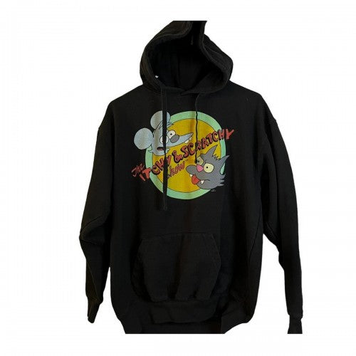 Front - Simpsons Unisex Adult Itchy & Scratchy Hoodie