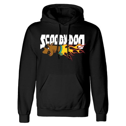 Front - Scooby Doo Unisex Adult Scooby Doo Flaming Hoodie