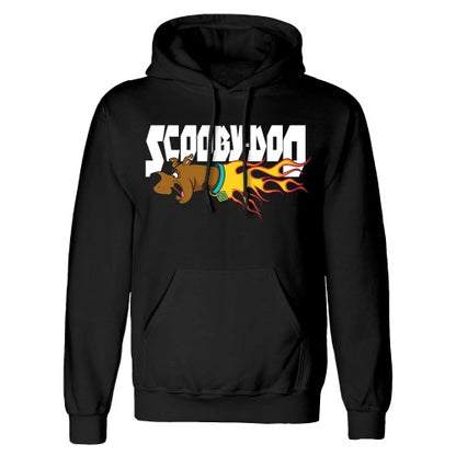 Front - Scooby Doo Unisex Adult Scooby Doo Flaming Hoodie
