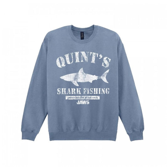 Front - Jaws Unisex Adult Quint´s Shark Fishing Sweatshirt