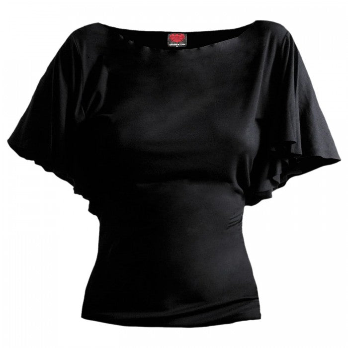 Front - Spiral Direct Womens/Ladies Boat Neck Batwing Top