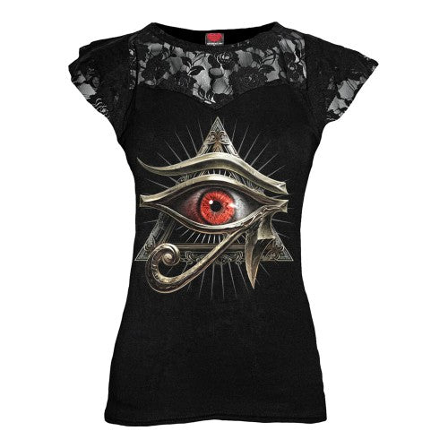 Front - Spiral Direct Womens/Ladies Evil Eye Top