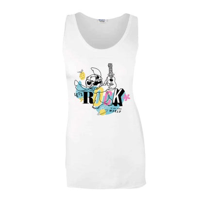 Front - Lilo & Stitch Womens/Ladies Lets Rock Tank Top