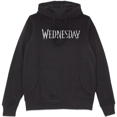 Front - Wednesday Unisex Adult Logo Hoodie