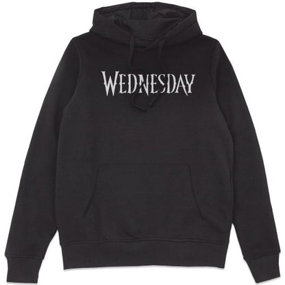 Front - Wednesday Unisex Adult Logo Hoodie