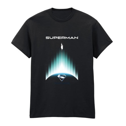 Front - Superman Unisex Adult Gradient T-Shirt
