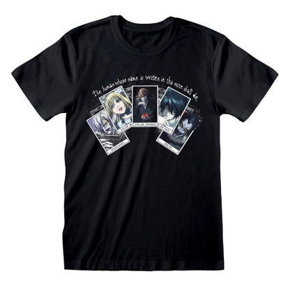 Front - Death Note Unisex Adult Playing Card T-Shirt