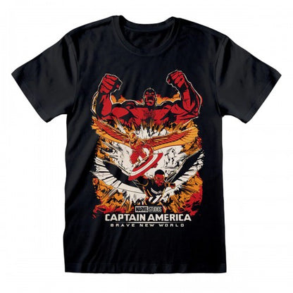 Front - Captain America: Brave New World Unisex Adult Montage T-Shirt