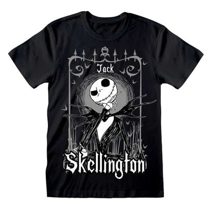 Front - Nightmare Before Christmas Unisex Adult Jack Skellington Frame T-Shirt