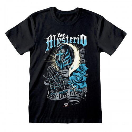 Front - WWE Unisex Adult Rey Mysterio T-Shirt