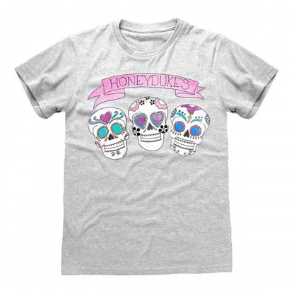Front - Harry Potter Unisex Adult Honeydukes Skulls T-Shirt