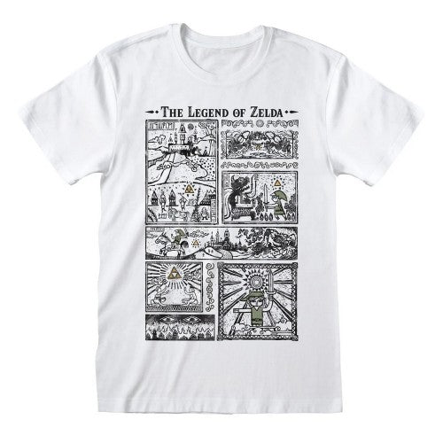 Front - The Legend Of Zelda Unisex Adult Nintendo Stained Glass T-Shirt