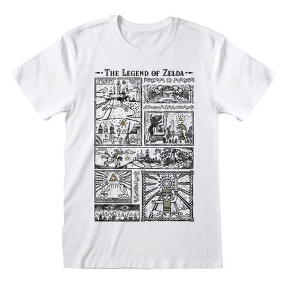 Front - The Legend Of Zelda Unisex Adult Nintendo Stained Glass T-Shirt