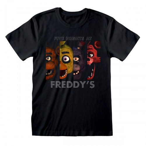 Front - Five Nights At Freddys Unisex Adult Character Panels T-Shirt