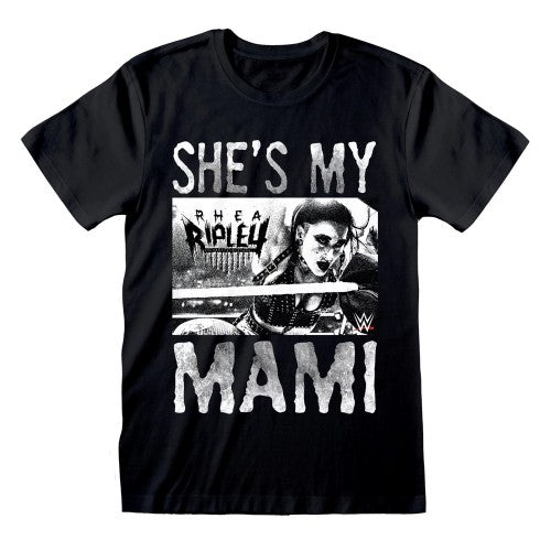 Front - WWE Unisex Adult Rhea Ripley She´s my Mami T-Shirt