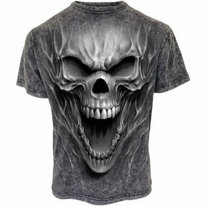 Front - Spiral Direct Unisex Adult Acid Wash T-Shirt
