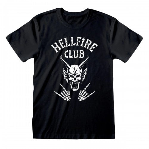 Front - Stranger Things Unisex Adult HFC Skull T-Shirt