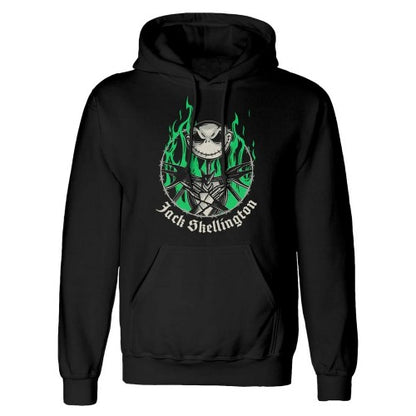 Front - Nightmare Before Christmas Unisex Adult Flames Hoodie