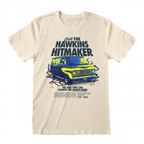 Front - Stranger Things Unisex Adult Call The Hawkins Hitmaker T-Shirt