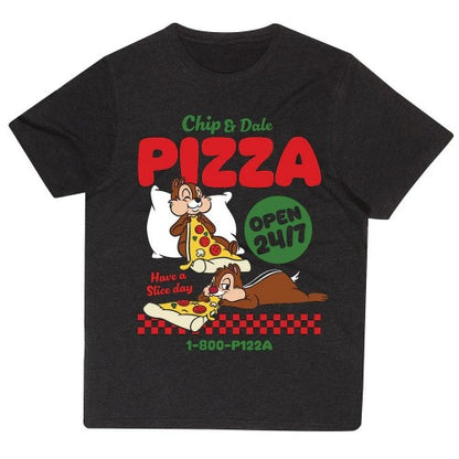 Front - Chip ´N´ Dale Unisex Adult Pizza T-Shirt